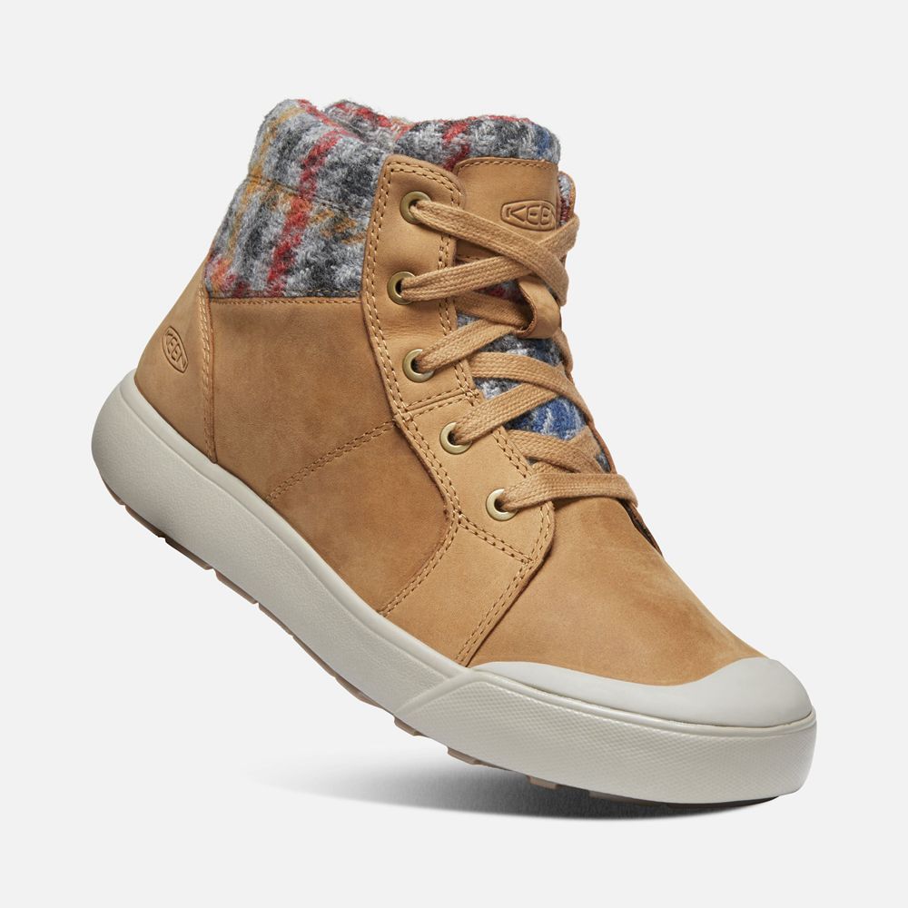 Bottes de Baskets Keen Femme Kaki | Elena Mid | QAXZO-3587